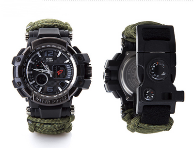 Pulsera de Supervivencia Táctica War Wolf 2 - Kit Multi-Función con Brújula y Cuchillo - Image 8