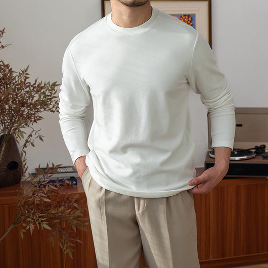 Camiseta Manga Larga Cuello Redondo para Hombre - Image 2