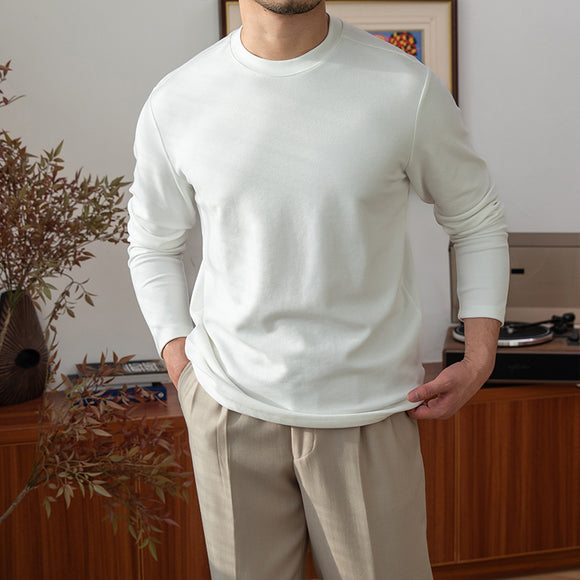 Camiseta Manga Larga Cuello Redondo para Hombre