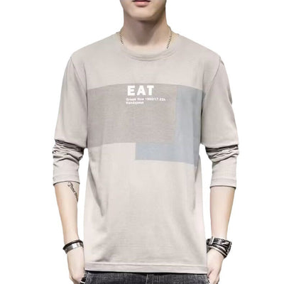 Camiseta Manga Larga Hombre Suelta Otoño Versátil - Image 5