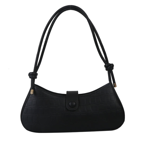 Bolso de Hombro Minimalista con Patrón de Piedra - Image 6
