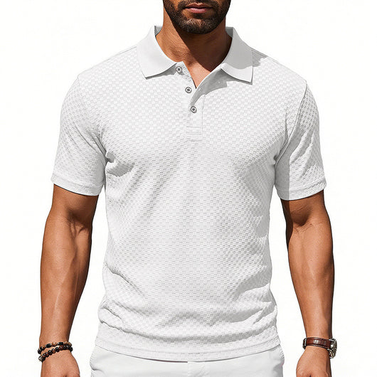 Polo Cuadros Hombre Transpirable Casual - Image 3