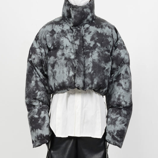 Chaqueta de Algodón Teñida a Mano - Diseño Corto y Exclusivo