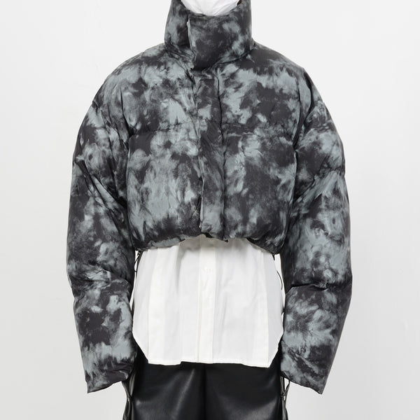 Chaqueta de Algodón Teñida a Mano - Diseño Corto y Exclusivo