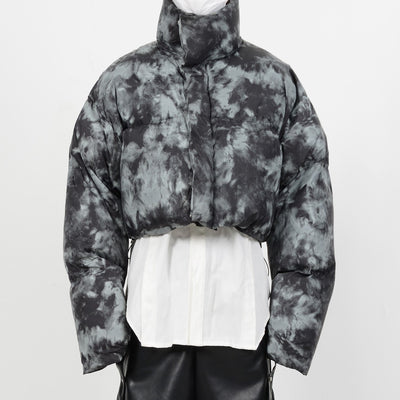 Chaqueta de Algodón Teñida a Mano - Diseño Corto y Exclusivo