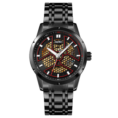 Reloj Mecánico Automático Esqueleto Diseño Panal para Hombre - Image 2