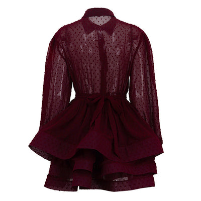 Vestido Camisero Elegante con Cinturón y Botones - Image 12