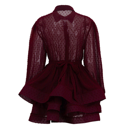 Vestido Camisero Elegante con Cinturón y Botones - Image 12