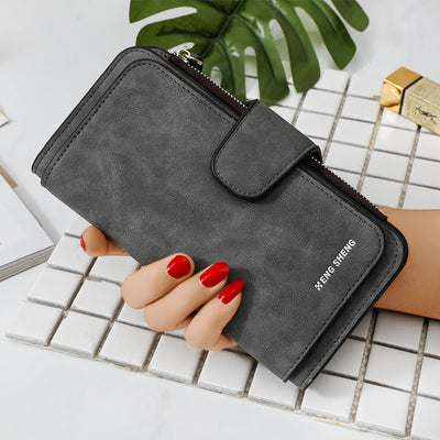 Cartera Larga Coreana de Diseño Moderno