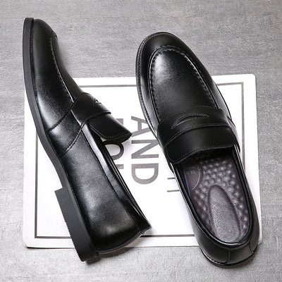 Zapatos de Cuero Casual Británicos Puntiagudos para Hombre - Image 14