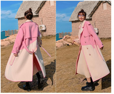 Abrigo de Lana Midi con Ribete de Contraste - Mujer - Image 14