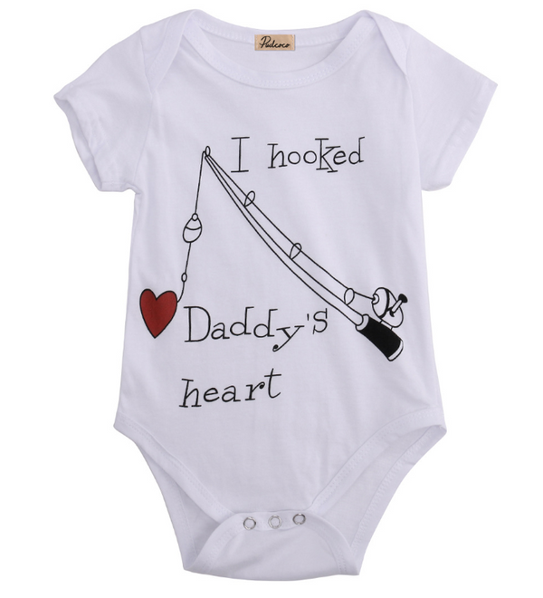 Pijama Enterizo Unisex para Bebé - Diseño 'Robé el Corazón de Papá' - Image 4