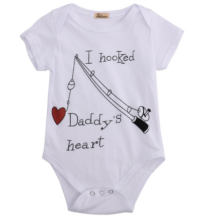 Pijama Enterizo Unisex para Bebé - Diseño 'Robé el Corazón de Papá' - Image 4