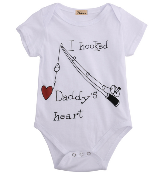 Pijama Enterizo Unisex para Bebé - Diseño 'Robé el Corazón de Papá' - Image 4