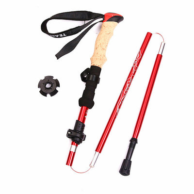Bastón de Trekking Telescópico Plegable de 5 Secciones - Mango EVA Ergonómico - Image 3
