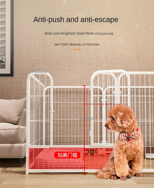 Corral Moderno de Hierro para Perros Pequeños y Medianos - Puerta de Aislamiento Interior - Image 17