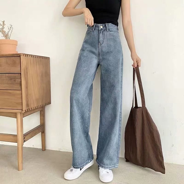 Pantalones Rectos Cintura Alta Estilo Retro con Detalle Drapeado