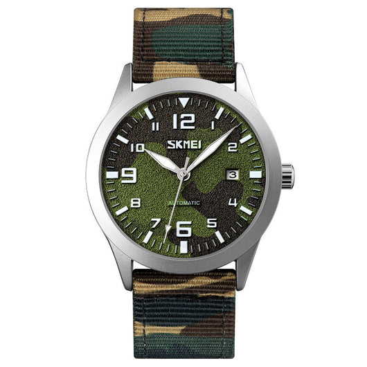 Reloj Automático Mecánico con Correa Táctica Camuflaje - Image 6