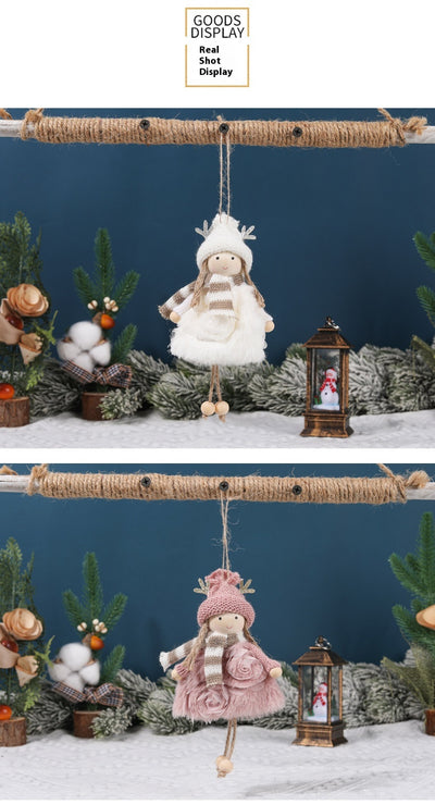 Muñeca Decorativa Navideña con Astas y Alas de Ángel - Image 13