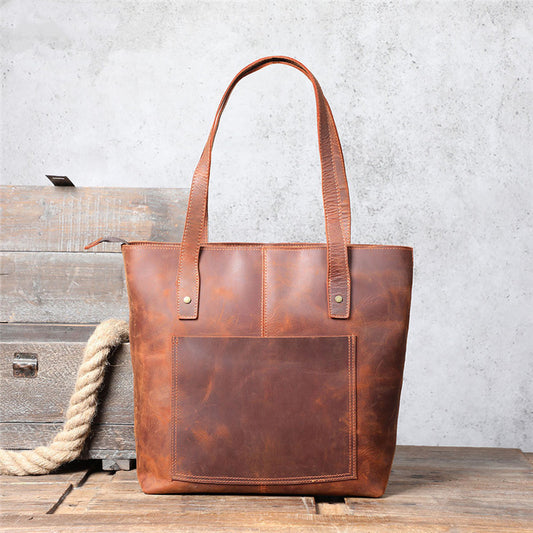 Bolso de Cuero Genuino para Hombre y Mujer - Estilo Casual