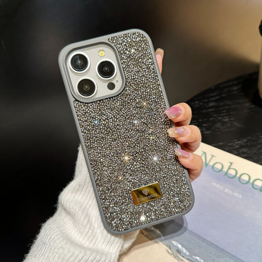 Funda Protectora para Celular con Cristales de Lujo - Diseño Diamante Completo - Image 4