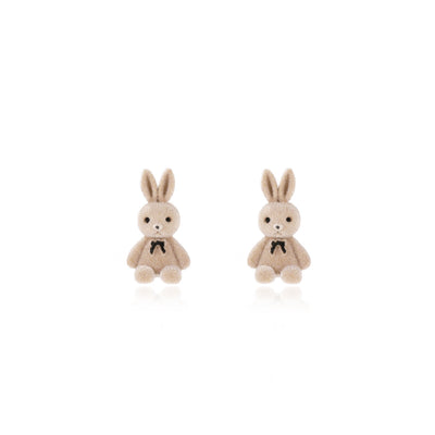Aretes Conejo Peluche Suave con Acabado Aterciopelado - Image 11