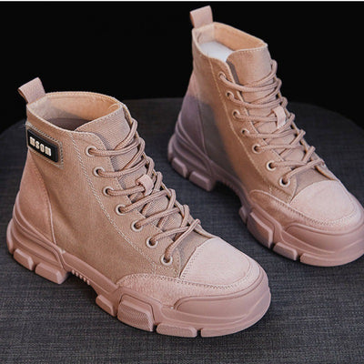Botas Canvas Altas Versátiles para Estudiantes - Estilo Desértico - Image 11