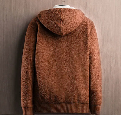 Cardigan Sudadera con Cierre y Capucha para Hombre - Invierno - Image 6