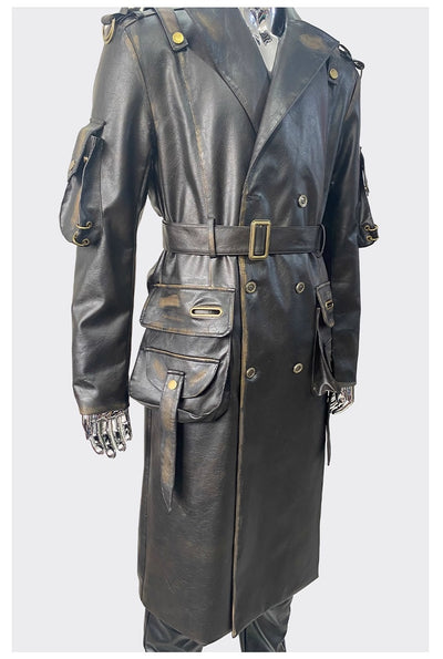 Chaqueta de Cuero para Motociclista Talla Grande - Image 15