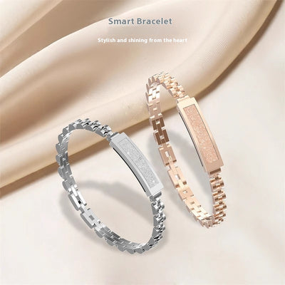 Pulsera Inteligente de Salud con Monitor de Presión Arterial, Ritmo Cardíaco y Oxígeno