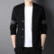Versatile Men's Plain Knit Sweater - Office and Casual