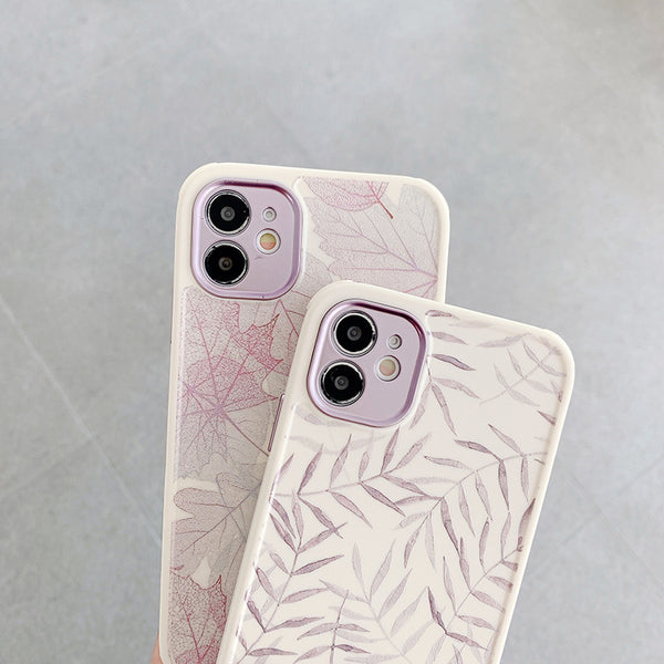 Funda iPhone 12Pro Diseño Ramas y Hojas - Protección Elegante