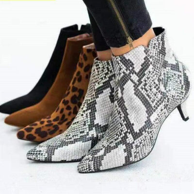 Botas Cortas Nude Talla Grande - Cómodas con Cierre y Diseño Casual - Image 2