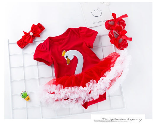 Conjunto de 3 Piezas para Bebé: Vestido, Zapatos y Accesorios para el Cabello - Image 19