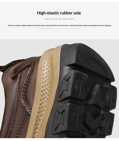 Zapatos de Cuero Casual Estilo Británico para Senderismo y Outdoor - Image 15