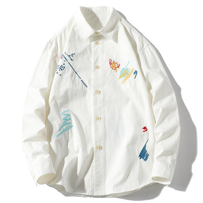 Camisa de Manga Larga con Solapa para Hombre - Image 3