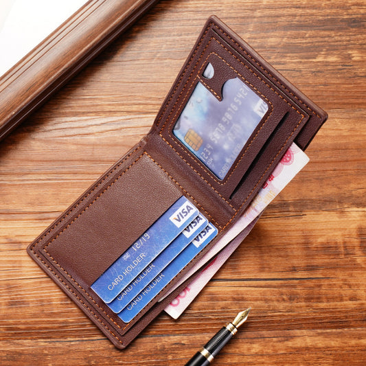 Billetera Delgada para Hombre con Múltiples Compartimentos - Cuero Suave Plegable - Image 2