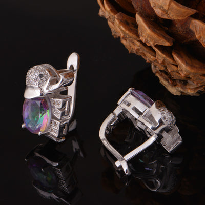 Conjunto de Joyas Elefante con Gemas Multicolores - Image 11