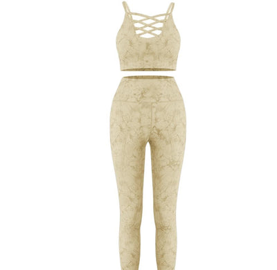 Conjunto Yoga Tie Dye con Sostén Push Up y Leggings Deportivos - Image 13