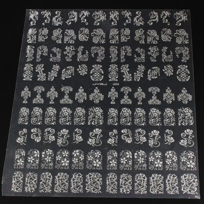 108 Stickers 3D para Uñas en Oro y Plata - Image 14