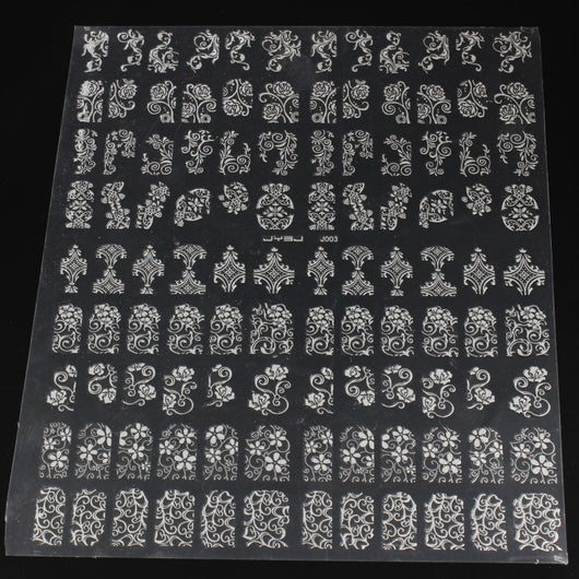 108 Stickers 3D para Uñas en Oro y Plata - Image 14
