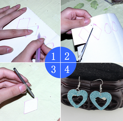 Set para Hacer Aretes DIY de Piel Sintética Doble Cara - Image 4