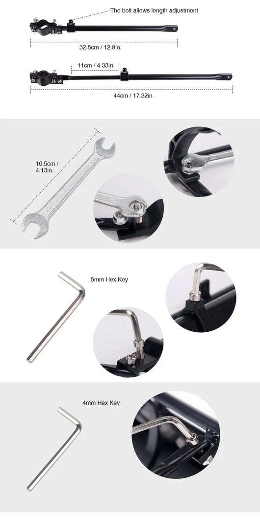 Portaequipajes Trasero de Aluminio para Bicicleta - Image 15