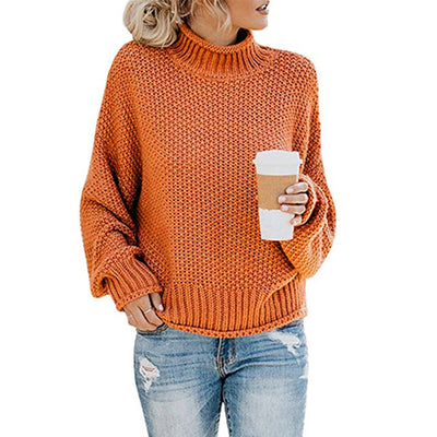 Suéter de Cuello Alto Tejido para Mujer - Abrigo Casual de Invierno - Image 12