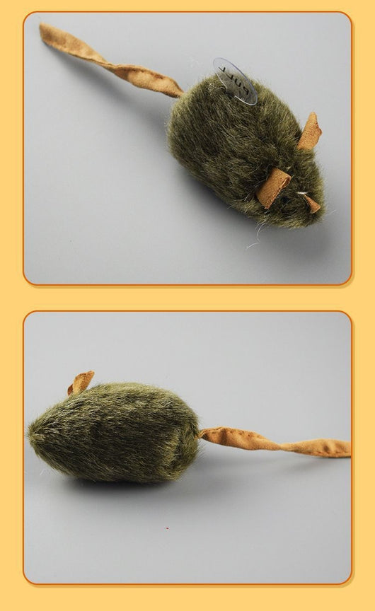 Juguete Interactivo para Gatos Ratón de Peluche con Sonido Realista - Image 15