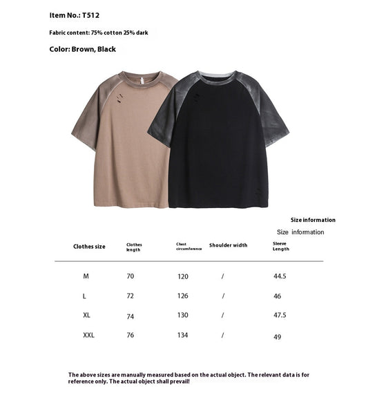 Camiseta Raglan Vintage Desgastada para Hombre - Image 12
