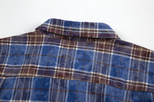 Camisa a Cuadros Desgastada para Hombre - Image 11