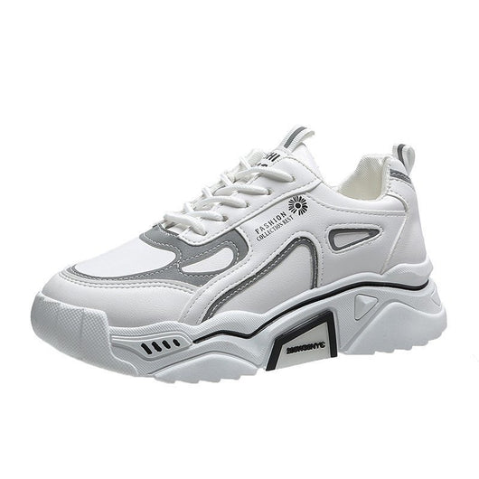 Tenis Blancos Casuales para Correr - Estilo Trendy para Estudiantes - Image 8