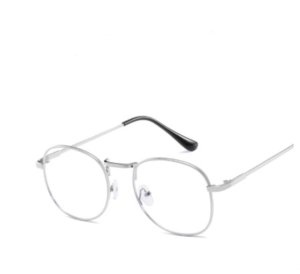 Gafas Retro Espejo Azul con Marco Redondo Decorativo - Image 11