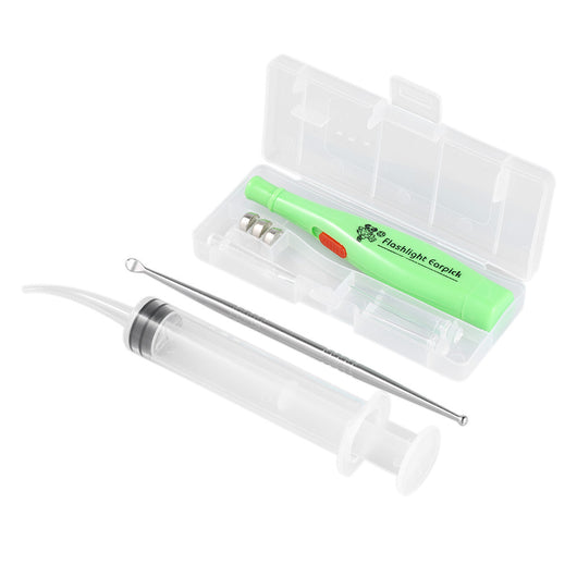 Kit Completo de Limpieza de Oídos: Curetas de Acero Inoxidable + Iluminación LED